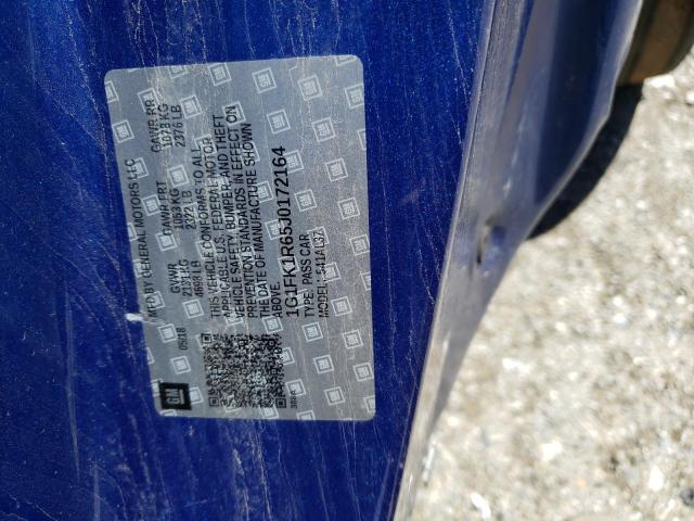 1G1FK1R65J0172164 - 2018 CHEVROLET CAMARO ZL1 蓝色 照片 13