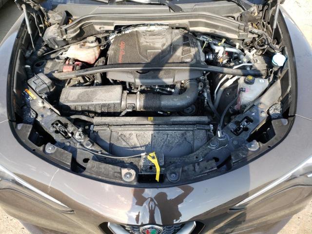 ZASFAKBNXJ7B87467 - 2018 ALFA ROMEO STELVIO TI BROWN photo 12
