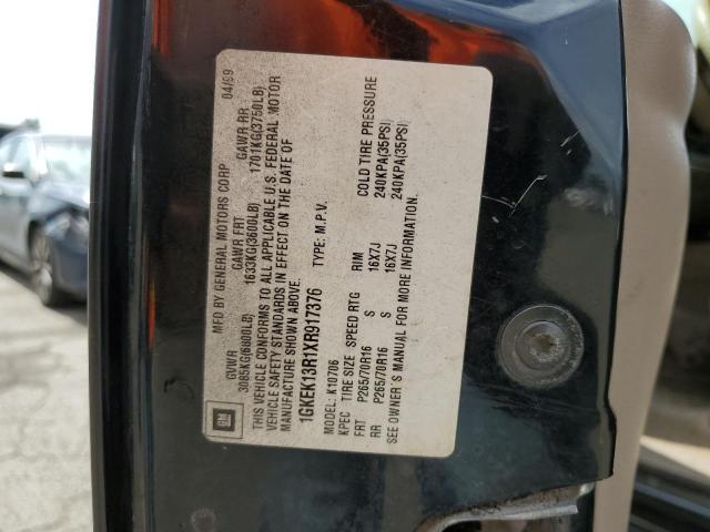 1GKEK13R1XR917376 - 1999 GMC YUKON BLACK photo 12