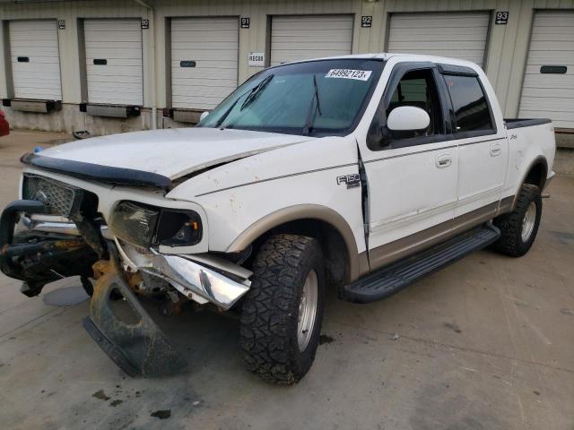 1FTRW08L61KB54626 - 2001 FORD F150 SUPERCREW WHITE photo 1