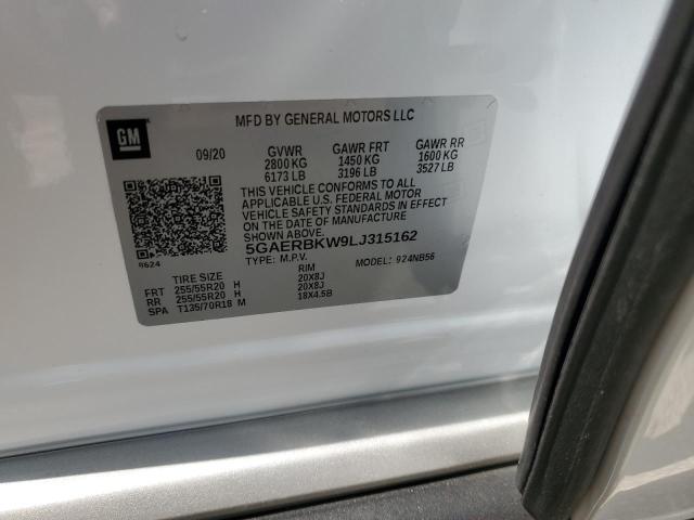 5GAERBKW9LJ315162 - 2020 BUICK ENCLAVE ESSENCE 白色 照片 13