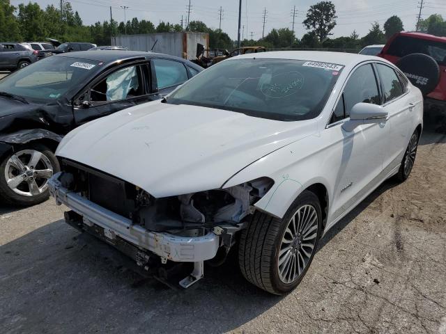 3FA6P0RU3HR279716 - 2017 FORD FUSION TITANIUM HEV WHITE photo 1