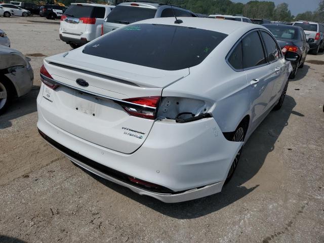 3FA6P0RU3HR279716 - 2017 FORD FUSION TITANIUM HEV WHITE photo 3