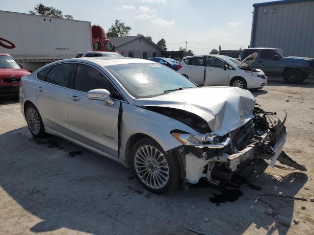 3FA6P0RU9DR289709 - 2013 FORD FUSION TITANIUM HEV SILVER photo 4