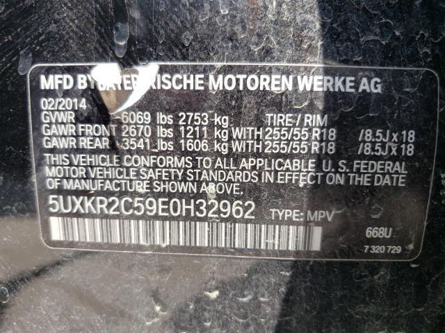 5UXKR2C59E0H32962 - 2014 BMW X5 SDRIVE35I BLACK photo 13