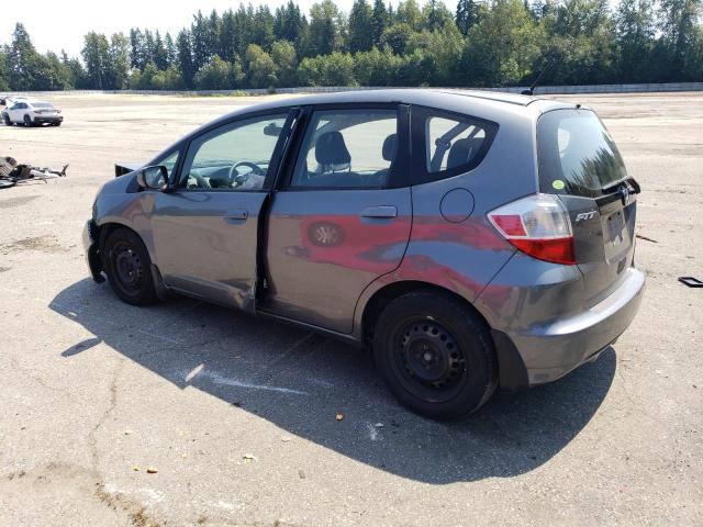 JHMGE8H3XDC067723 - 2013 HONDA FIT GRAY photo 2