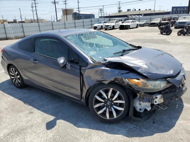 2HGFG3B00EH513080 - 2014 HONDA CIVIC EXL ნაცრისფერი ფოტო 4