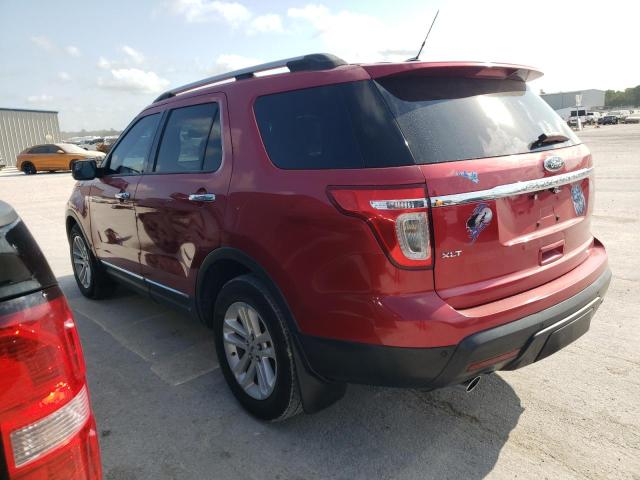 1FMHK7D87CGA23840 - 2012 FORD EXPLO XLT RED photo 2