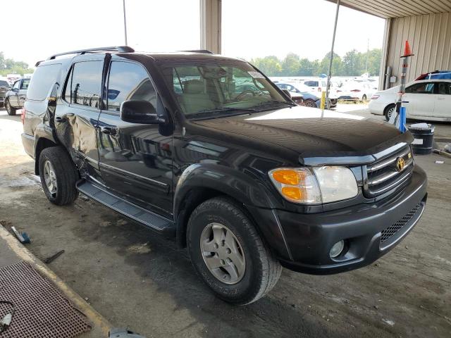 5TDBT48A52S133115 - 2002 TOYOTA SEQUOIA LIMITED BLACK photo 4