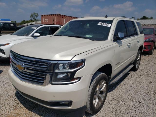 1GNSCCKC8FR300969 - 2015 CHEVROLET TAHOE C1500 LTZ WHITE photo 1