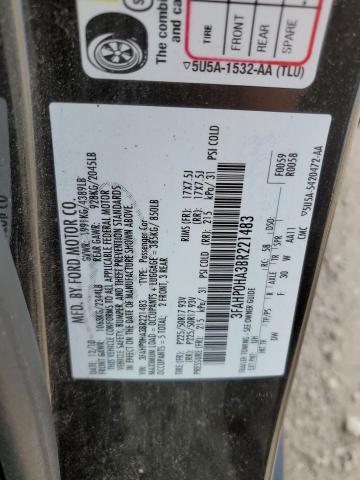 3FAHP0HA3BR221483 - 2011 FORD FUSION SE BLACK photo 13