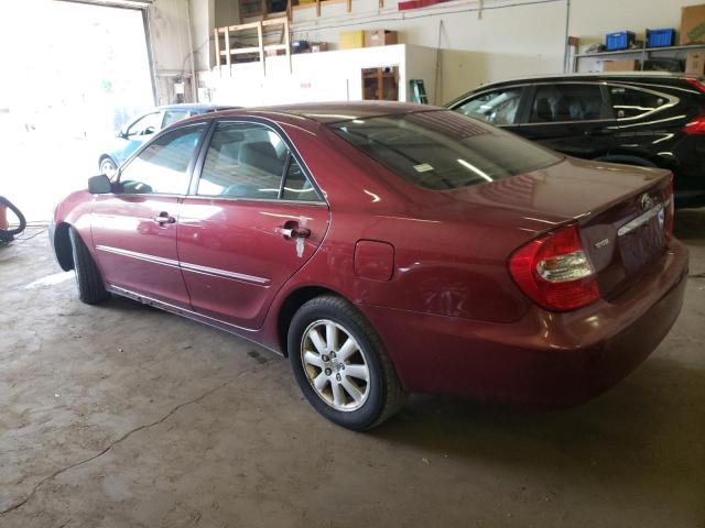 4T1BF30K03U062081 - 2003 TOYOTA CAMRY LE RED photo 2