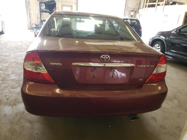 4T1BF30K03U062081 - 2003 TOYOTA CAMRY LE RED photo 6