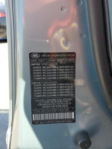 SALSK25428A145792 - 2008 LAND ROVER RANGE ROVE HSE TEAL photo 14