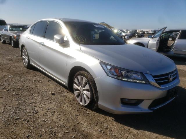 1HGCR3F98EA023717 - 2014 HONDA ACCORD TOURING SILVER photo 1