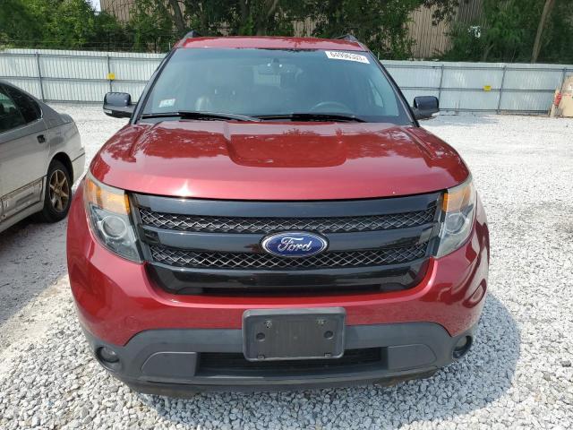 1FM5K8GTXFGA91420 - 2015 FORD EXPLORER SPORT RED photo 5