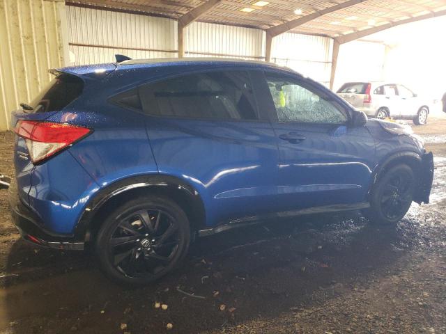 3CZRU6H1XNM776047 - 2022 HONDA HR-V SPORT BLUE photo 3