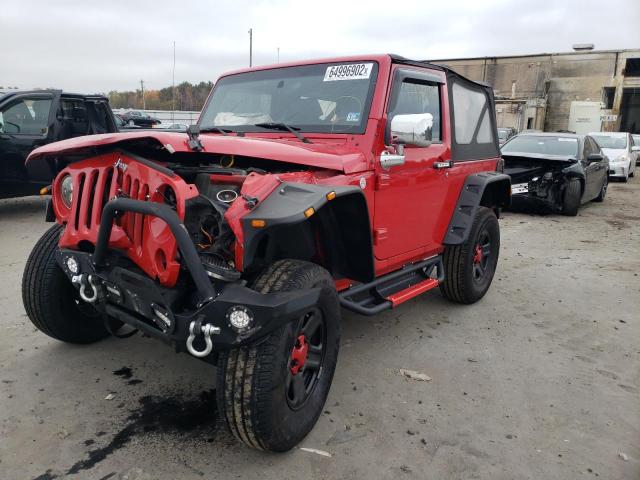 1J4AA2D13AL112446 - 2010 JEEP WRANGLER SPORT RED photo 2