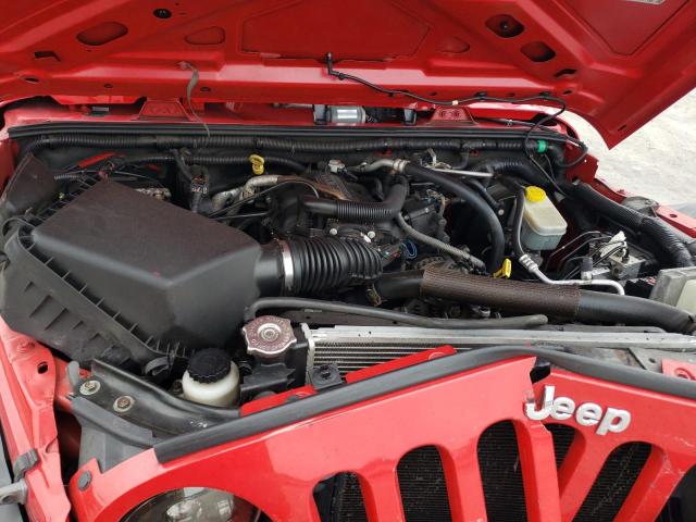 1J4AA2D13AL112446 - 2010 JEEP WRANGLER SPORT RED photo 7