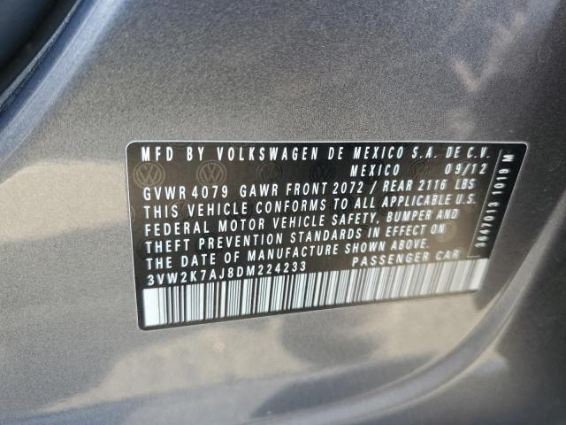 3VW2K7AJ8DM224233 - 2013 VOLKSWAGEN JETTA BASE 石墨色 照片 12