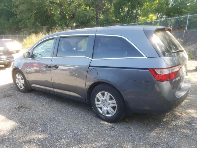 5FNRL5H28CB502536 - 2012 HONDA ODYSSEY LX GRAY photo 2