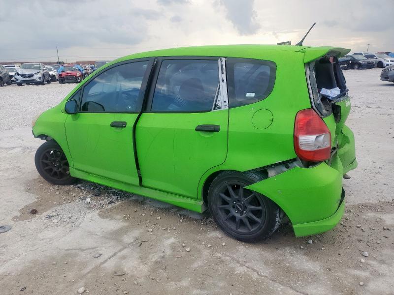 JHMGD38667S014771 - 2007 HONDA FIT S GREEN photo 2