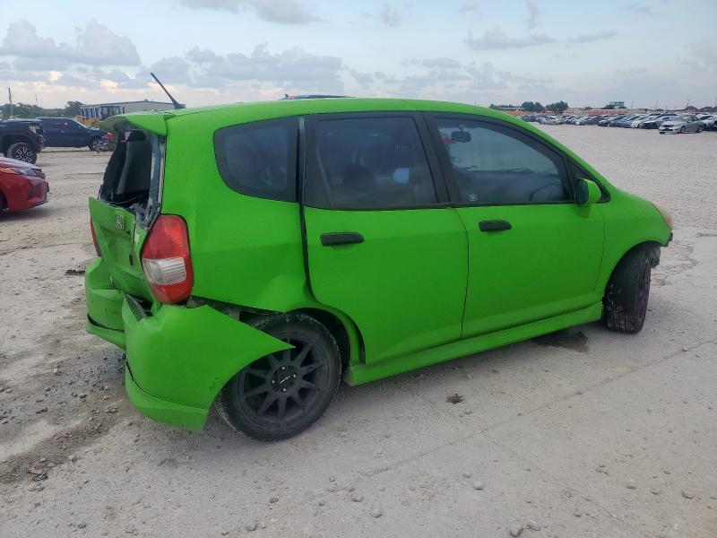 JHMGD38667S014771 - 2007 HONDA FIT S GREEN photo 3