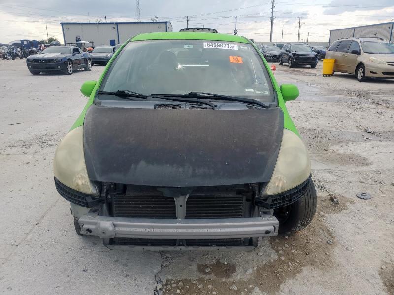 JHMGD38667S014771 - 2007 HONDA FIT S GREEN photo 5