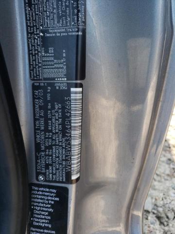 WBABW53464PL42663 - 2004 BMW 330CI CI SILVER photo 13