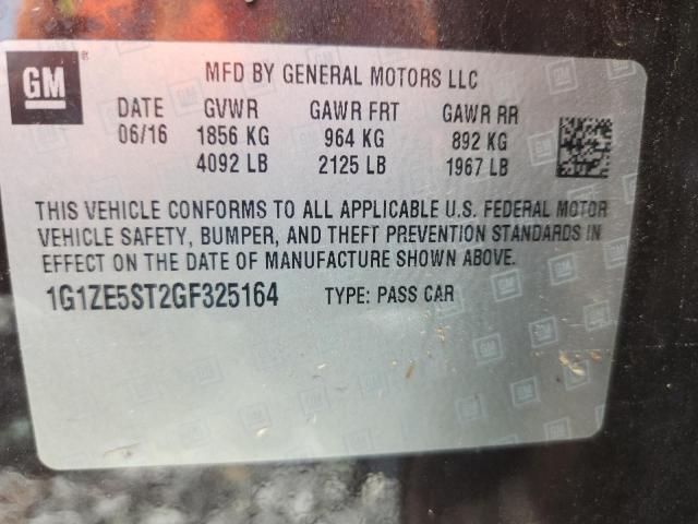 1G1ZE5ST2GF325164 - 2016 CHEVROLET MALIBU LT BURGUNDY photo 12