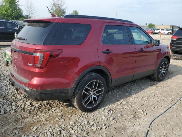 1FM5K8GT5KGA97166 - 2019 FORD EXPLORER SPORT MAROON photo 3