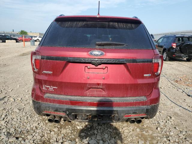 1FM5K8GT5KGA97166 - 2019 FORD EXPLORER SPORT MAROON photo 6