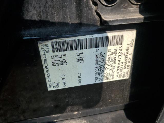 1N4AL2AP9AN471285 - 2010 NISSAN ALTIMA BASE BLACK photo 13