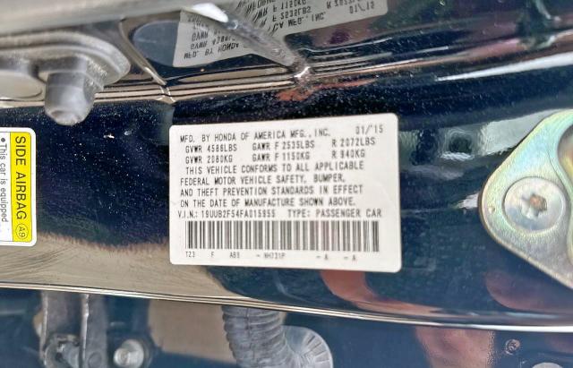 19UUB2F54FA015955 - 2015 ACURA TLX TECH BLACK photo 10