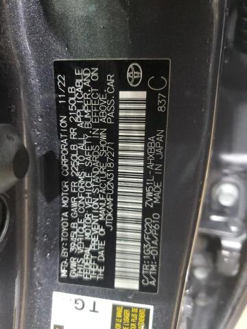 JTDKAMFU2N3187271 - 2022 TOYOTA PRIUS NIGHT SHADE Графитовый фото 13