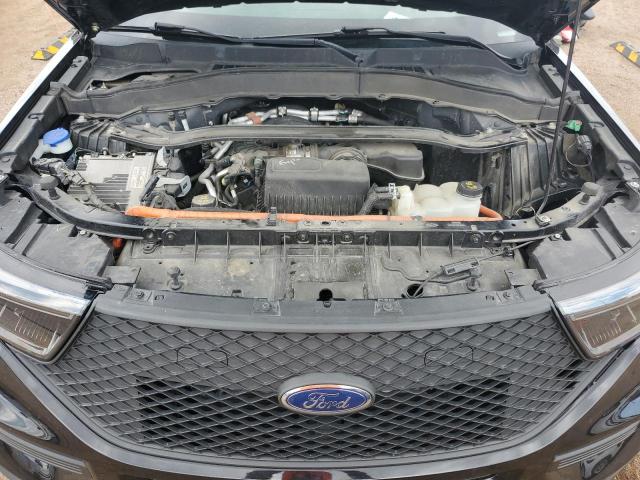 1FM5K8AW9MNA12508 - 2021 FORD EXPLORER POLICE INTERCEPTOR შავი ფოტო 12