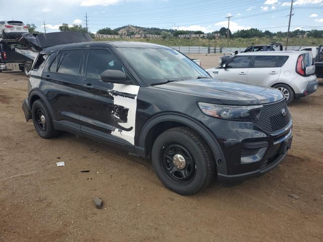 1FM5K8AW9MNA12508 - 2021 FORD EXPLORER POLICE INTERCEPTOR შავი ფოტო 4