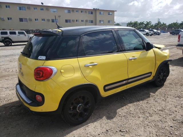 ZFBCFADH1FZ032951 - 2015 FIAT 500L TREKKING YELLOW photo 3