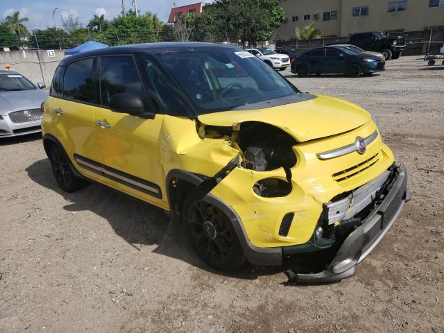 ZFBCFADH1FZ032951 - 2015 FIAT 500L TREKKING YELLOW photo 4