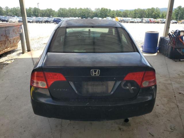 JHMFA168X7S000160 - 2007 HONDA CIVIC EX BLACK photo 6