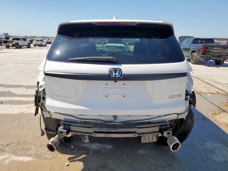 5FNYF8H56PB009006 - 2023 HONDA PASSPORT EXL WHITE photo 6
