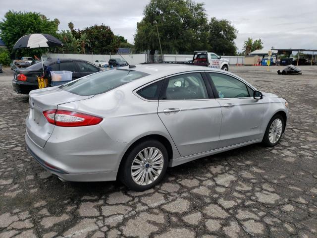 3FA6P0LU9ER356352 - 2014 FORD FUSION SE HYBRID SILVER photo 3