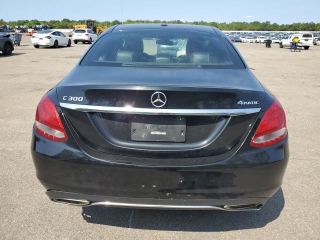 55SWF4KB4JU273054 - 2018 MERCEDES-BENZ C 300 4MATIC BLACK photo 6