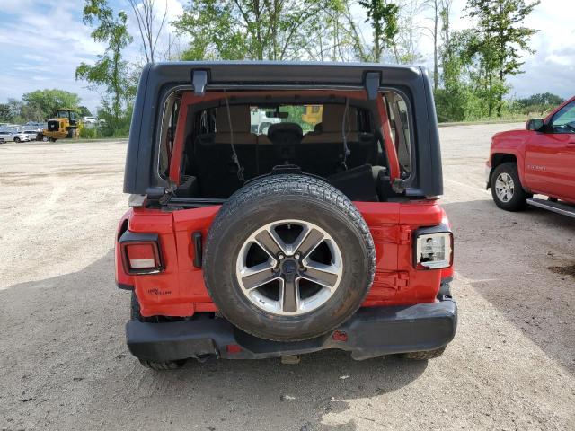 1C4HJXEN8MW758331 - 2021 JEEP WRANGLER U SAHARA RED photo 6