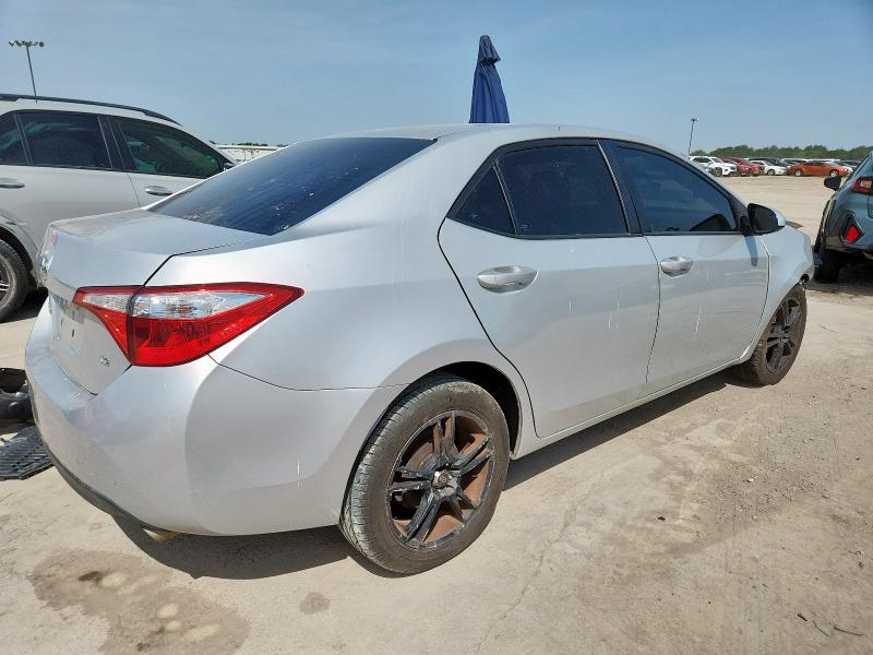 5YFBURHE0FP197171 - 2015 TOYOTA COROLLA L GRAY photo 3