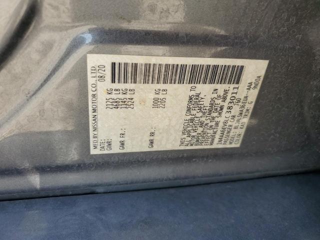 1N4AA6EV8LC383011 - 2020 NISSAN MAXIMA SR GRAY photo 13