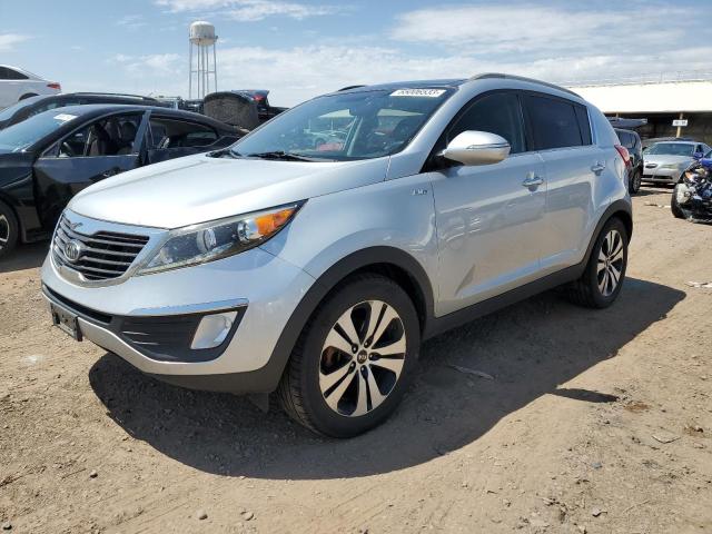 KNDPCCA26B7080180 - 2011 KIA SPORTAGE EX SILVER photo 1