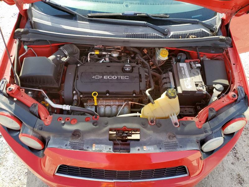 1G1JC5SHXF4156777 - 2015 CHEVROLET SONIC LT RED photo 11