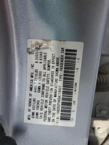 1HGCR2F86DA116607 - 2013 HONDA ACCORD EXL Сріблястий фото 12