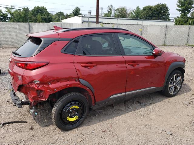 KM8K3CA50MU618845 - 2021 HYUNDAI KONA LIMITED RED photo 3